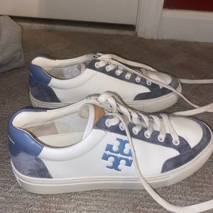 Size 7 Tory Burch Leather Sneakers.